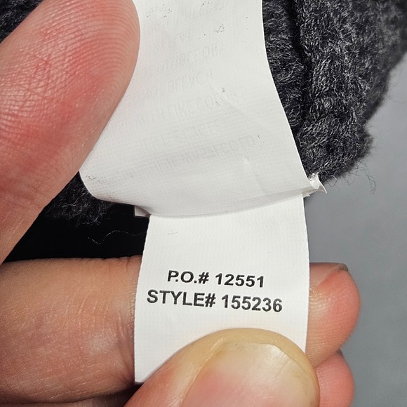 Carbon 2 Cobalt Hoodie Mens XL Gray Chunky Knit Textured Sweatshirt Drawstrings - Picture 6 of 9